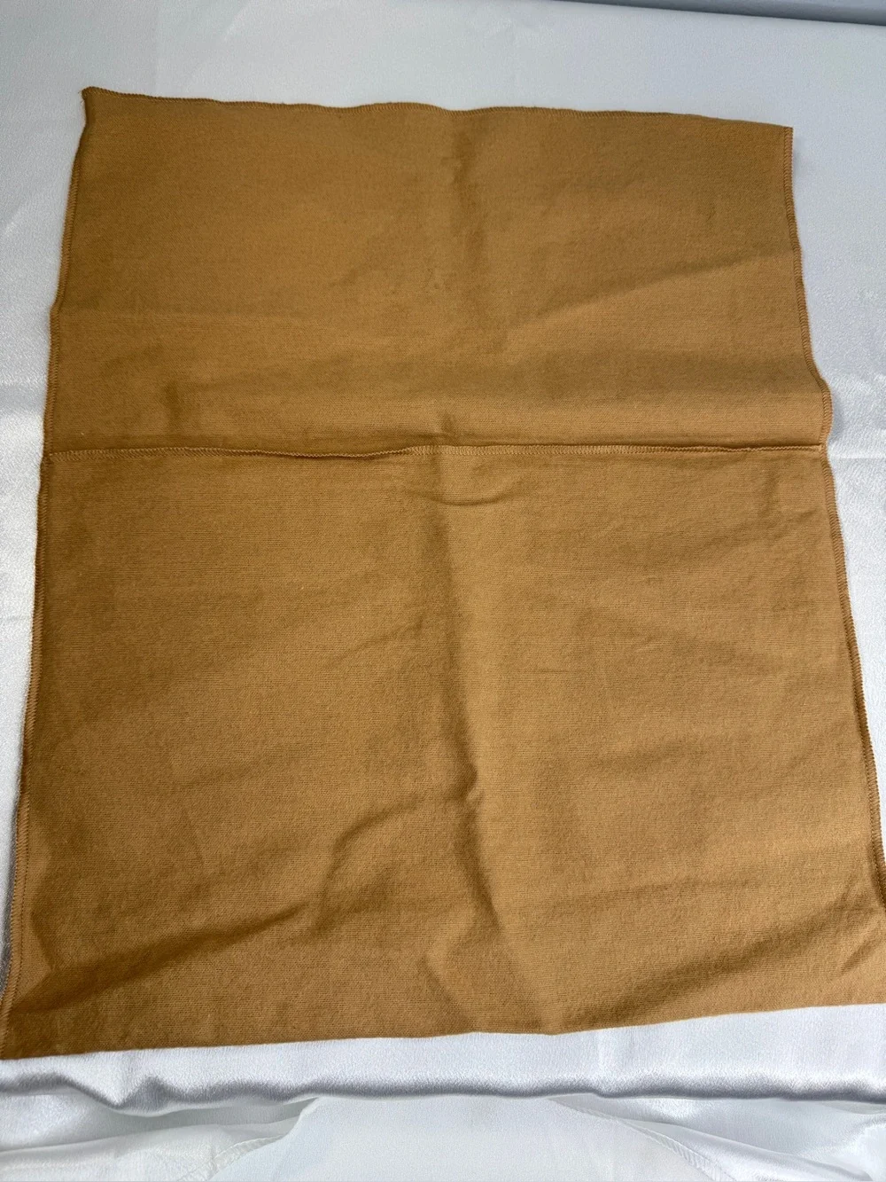 Louis Vuitton LV Brown Camel Envelope -style Dust Bag w/ the classic black LV